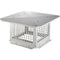VEVOR Chimney Cap, 12 x 12 inch, 304 Stainless Steel Fireplace Chimney Cover, Not Easily Toppled & Practical Accessories & Easy Installation, Fits Mesh Flue Covers Outside Clay Flue Shingles, Silver