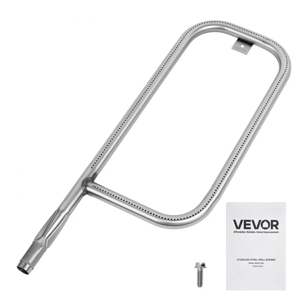 VEVOR Grill Burner Tube for Weber Q200, Q220, Q2000, Q2200, Q2400, 20.5 inch 304 Stainless Steel Tube Burner for Weber 396000, 396001, 396002, 566002, 53060001, Replacement Part 60041, 69956, 41862 