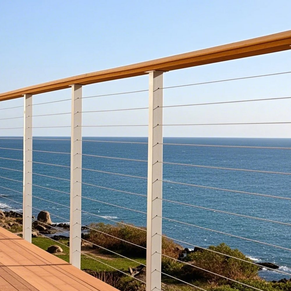 VEVOR T304 Stainless Steel Cable 1/8" 7x7 Steel Wire Rope 100 ft Cable Railing 