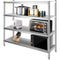 VEVOR Stainless Steel Shelving 60x18.5 Inch 4 Tier Adjustable Shelf Storage Unit Stainless Steel Heavy Duty Shelving for Kitchen Commercial Office Garage Storage 330lb Per Shelf