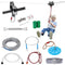 VEVOR Zipline Kit for Kids and Adult, 120 ft Zip Line Kits Up to 500 lb, Backyard Outdoor Quick Setup Zipline, Playground Entertainment with Stainless Steel Zipline, Spring Brake, Safety Harness, Seat