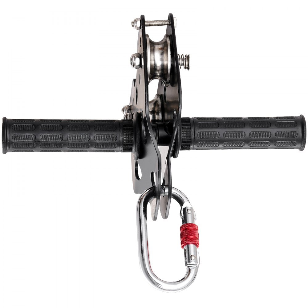 VEVOR Zipline Kit for Kids and Adult, 60 ft Zip Line Kits Up to 500 lb, Backyard Outdoor Quick Setup Zipline, Playground Entertainment with Stainless Steel Zipline, Spring Brake, Safety Harness, Seat 