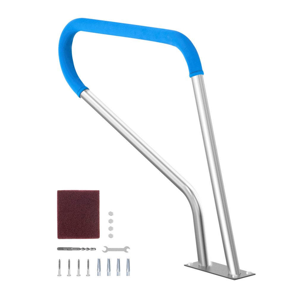 VEVOR Pool Handrail 39 x 32 inch Stainless Steel with Base Plate for Spas 