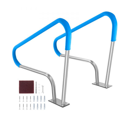 VEVOR Pool Handrail 2 PCS 48x36in Stainless Steel with Base Plate for Spas 