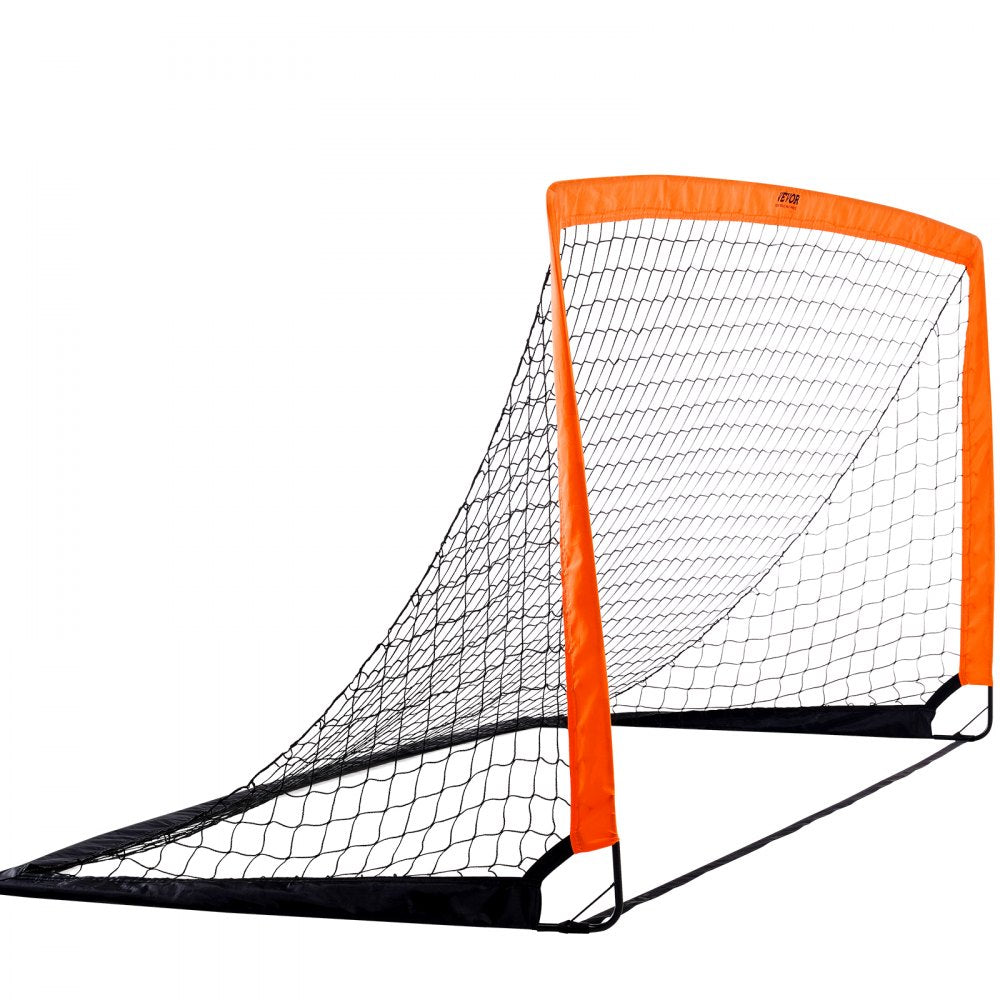 VEVOR Portable Soccer Goal, 6.5x3.25 ft Kids Backyard Soccer Net, Foldable Pop Up Practice Soccer Net, Mini Youth Training Soccer Goal Set, All-Weather Indoor Outdoor Soccer Goals with Carry Bag 