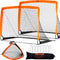 VEVOR Portable Soccer Goal, 4x3 ft Kids Backyard Soccer Net, Foldable Pop Up Practice Soccer Net, Mini Youth Training Soccer Goal Set, All-Weather Indoor Outdoor Soccer Goals with Carry Bag, 2 Pack