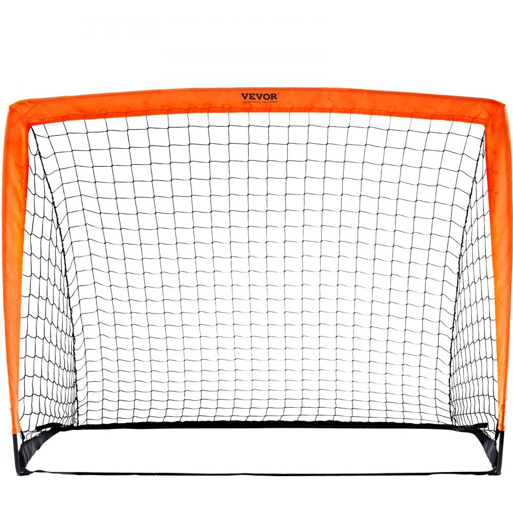VEVOR Portable Soccer Goal, 4x3 ft Kids Backyard Soccer Net, Foldable Pop Up Practice Soccer Net, Mini Youth Training Soccer Goal Set, All-Weather Indoor Outdoor Soccer Goals with Carry Bag, 2 Pack 