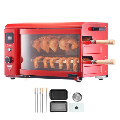 VEVOR Stainless Steel Shawarma Grill Machine Electric Gyro Rotisserie Machine 