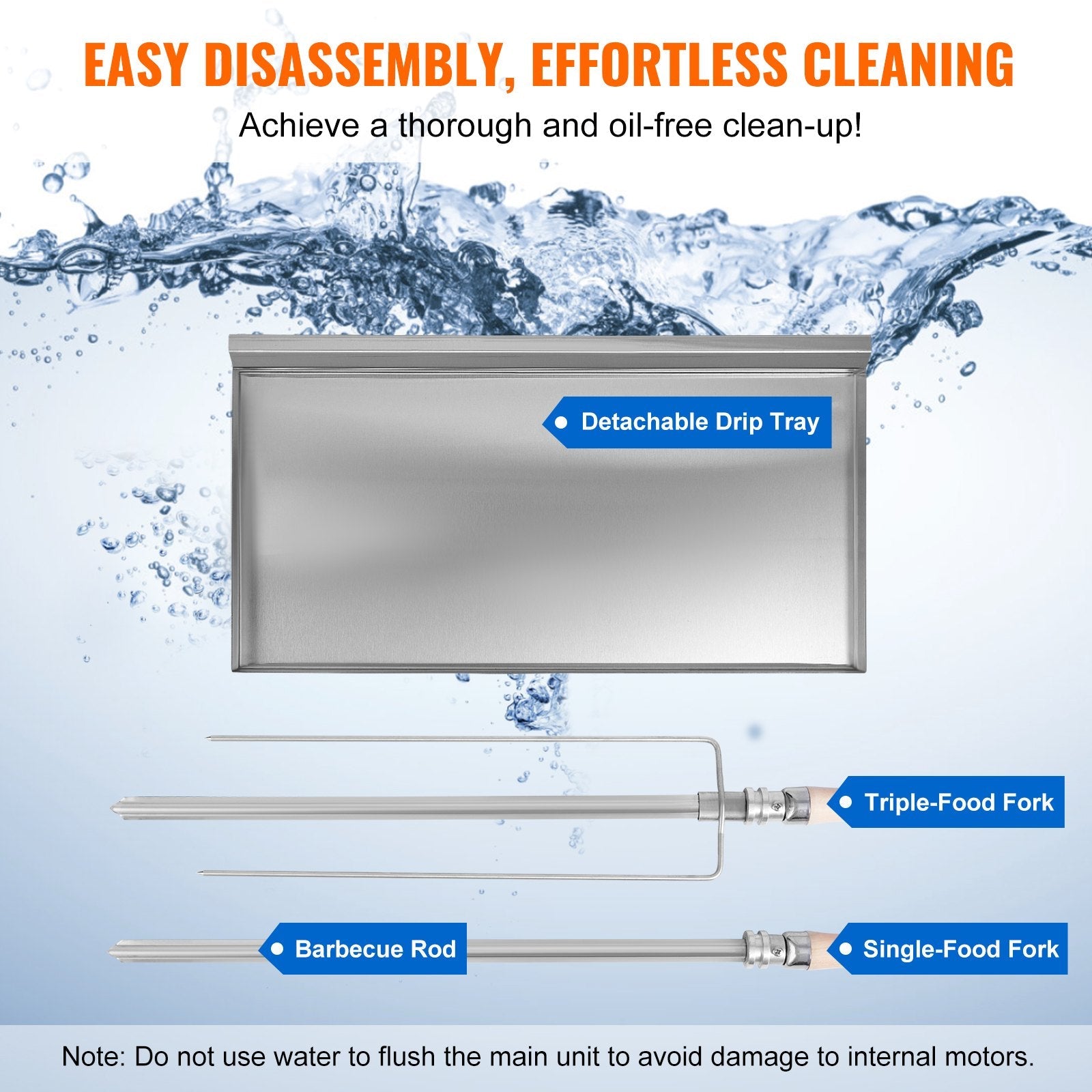 VEVOR Shawarma Grill Machine, 5 Strings of Barbecue Capacity, Chicken Shawarma Cooker Machine with 2 Burners, Gas Vertical Broiler Gyro Rotisserie Oven Doner Kebab Machine, for Home Restaurant Kitchen 