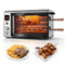Countertop Vertical Oven Brazilian Flame 2 Auto Rotating Skewers, 1800W Electric Rotisserie Shawarma Machine