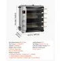 Countertop Vertical Brazilian Rotisserie Oven – 5 Automatic Rotating Skewers