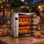 Countertop Vertical Brazilian Rotisserie Oven – 5 Automatic Rotating Skewers