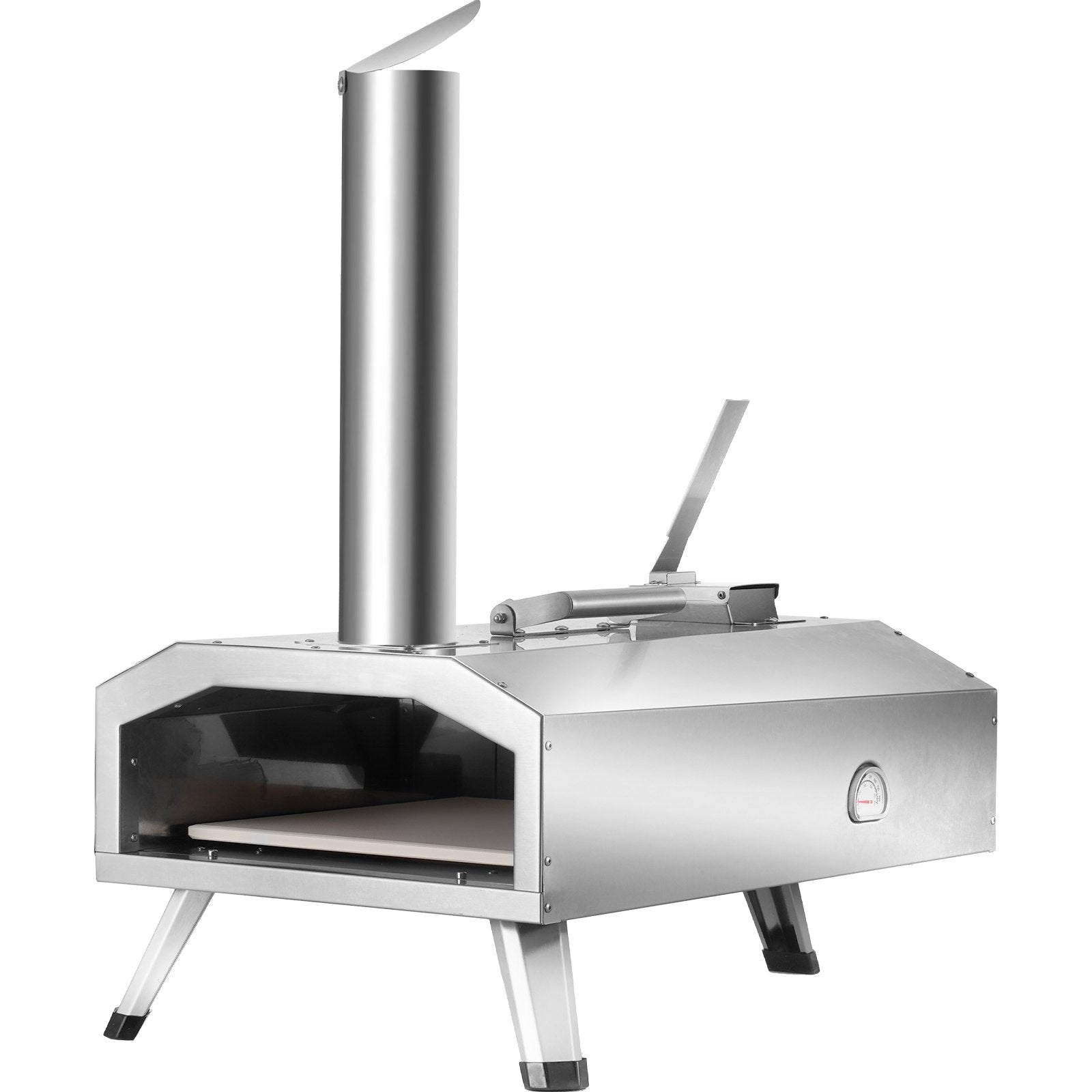 VEVOR 12" Outdoor Pizza Oven Portable Pellet/Gas Pizza Oven Foldable for Camping 