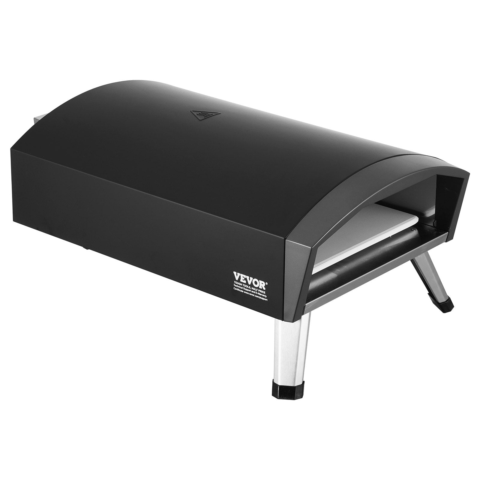 VEVOR 12" Outdoor Pizza Oven Portable Gas Oven Iron Spray Foldable for Camping 