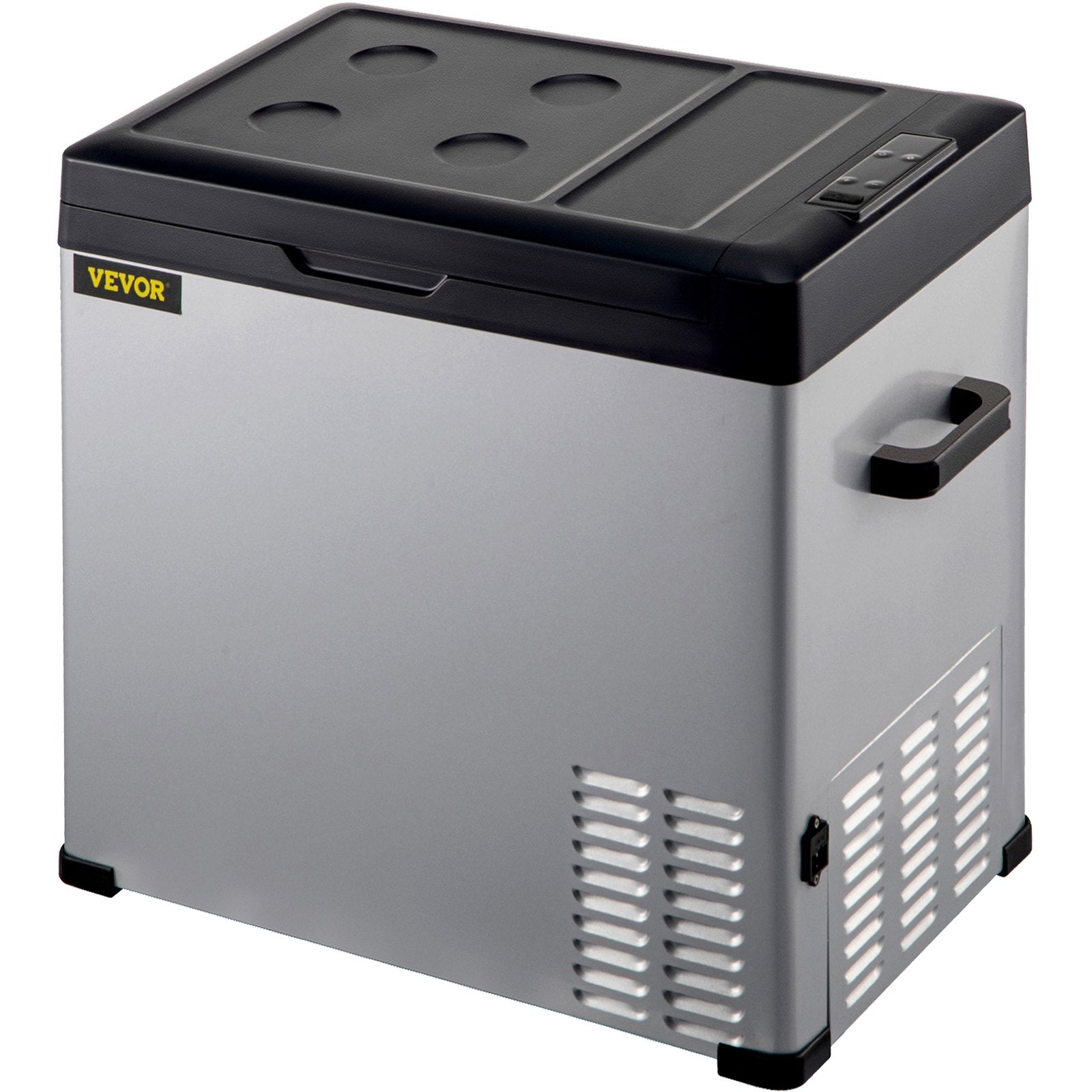VEVOR Car Refrigerator, 53 Qt, 12v Portable Freezer with Single Zone, 12/24V DC & 110-240V AC Electric Compressor Cooler w/ -4?-68? Cooling Range, for Car Truck Vehicle RV Boat Outdoor & Home use 