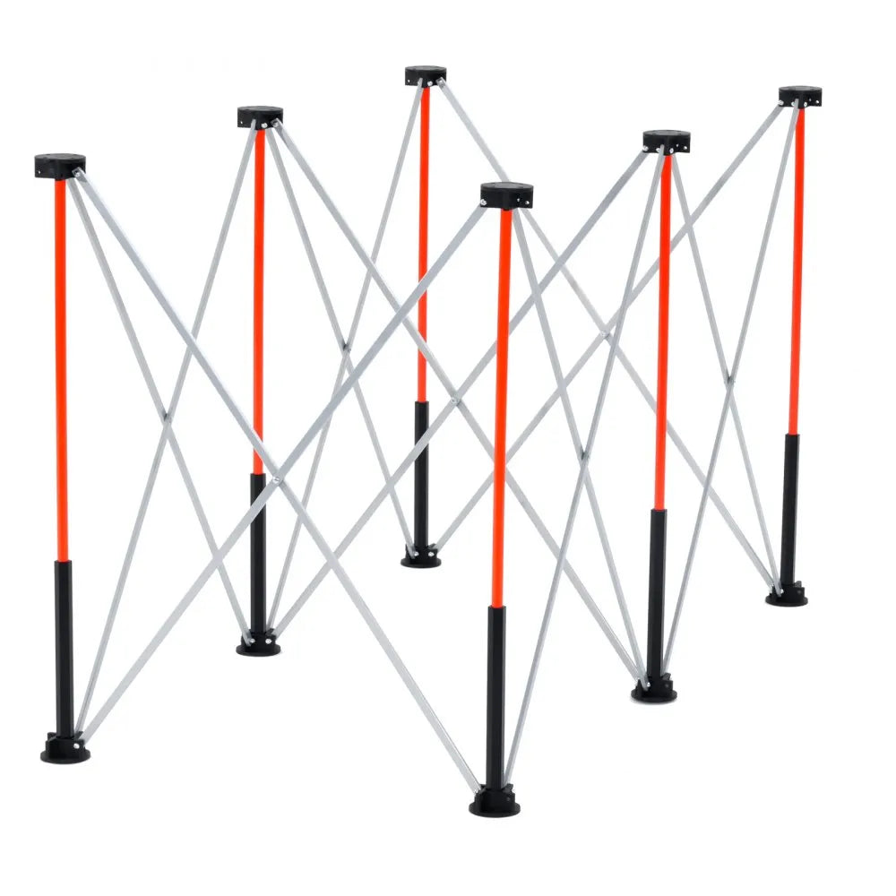 VEVOR Portable Folding Workstand 4.15 x 2.18 ft Collapsible Work Stand 2500 lbs