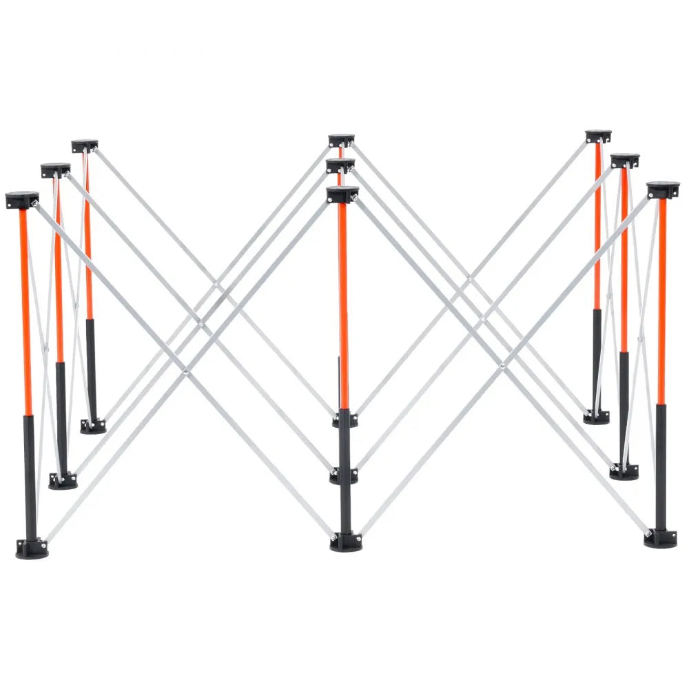 VEVOR Portable Folding Workstand 4.15 x 2.18 ft Collapsible Work Stand 2500 lbs