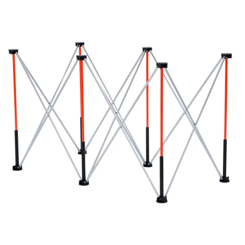 VEVOR Portable Folding Workstand 4.15 x 2.18 ft Collapsible Work Stand 2500 lbs