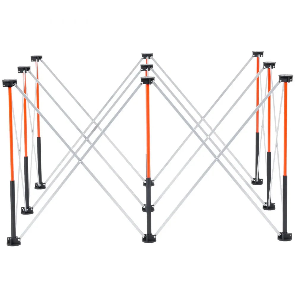 VEVOR Portable Folding Workstand 4.16 x 2.18 ft Collapsible Work Stand 2500 lbs