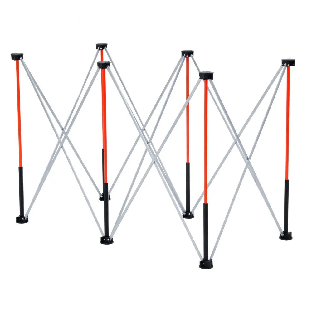 VEVOR Portable Folding Workstand 4.16 x 2.18 ft Collapsible Work Stand 2500 lbs