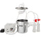 VEVOR Goat Milking Machine, 3 L 304 Stainless Steel Bucket, Electric Automatic Pulsation Vacuum Milker, Portable Milker with Food-grade Silicone Cups and Tubes, Adjustable Suction for Sheep