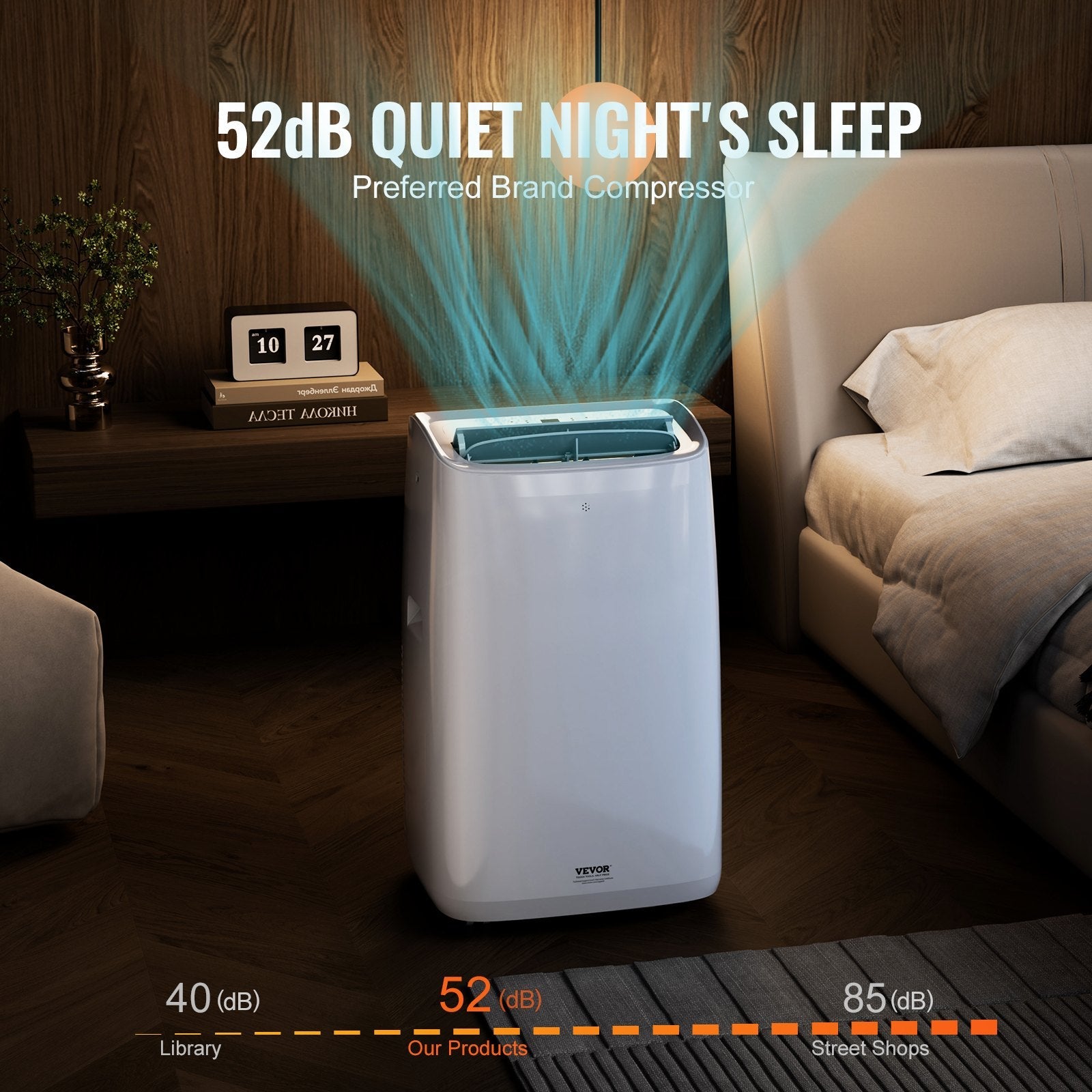 VEVOR Portable Air Conditioner 14k BTU 4 in 1 AC Warm/Cool Dehumidifier Fan 