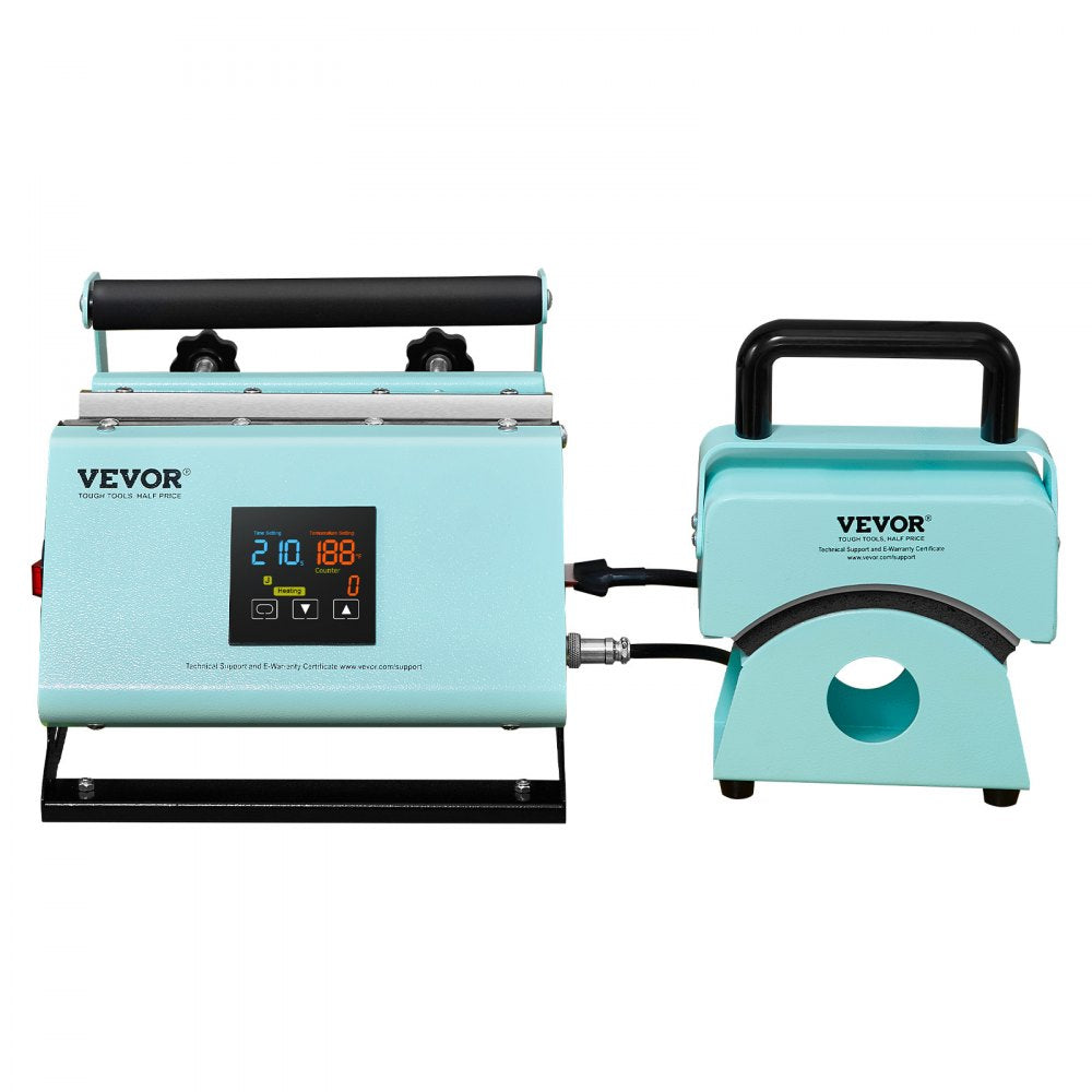 VEVOR 2 in 1 Tumbler and Hat Heat Press Machine Heat Machine for Caps Hats Mugs 