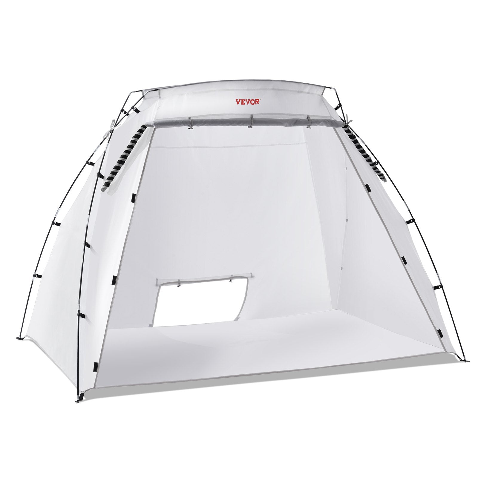 VEVOR Spray Paint Shelter, 10x7x6ft Portable Spray Paint Tent with Built-In Floor & Mesh Screen, Foldable Pop Up Paint Booth for Furniture Large DIY Hobby Tool Painting Station 