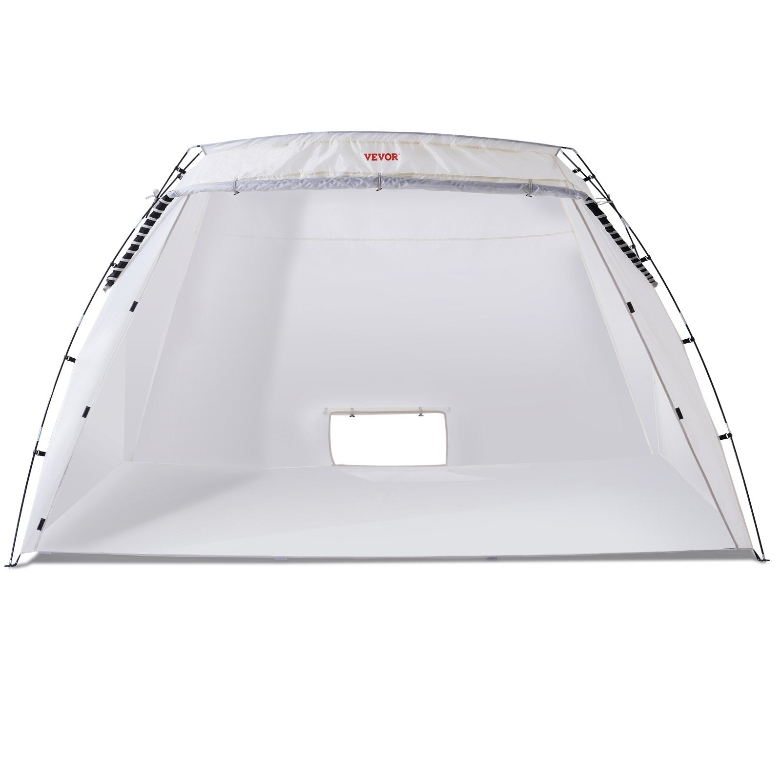 VEVOR Spray Paint Shelter, 10x7x6ft Portable Spray Paint Tent with Built-In Floor & Mesh Screen, Foldable Pop Up Paint Booth for Furniture Large DIY Hobby Tool Painting Station 