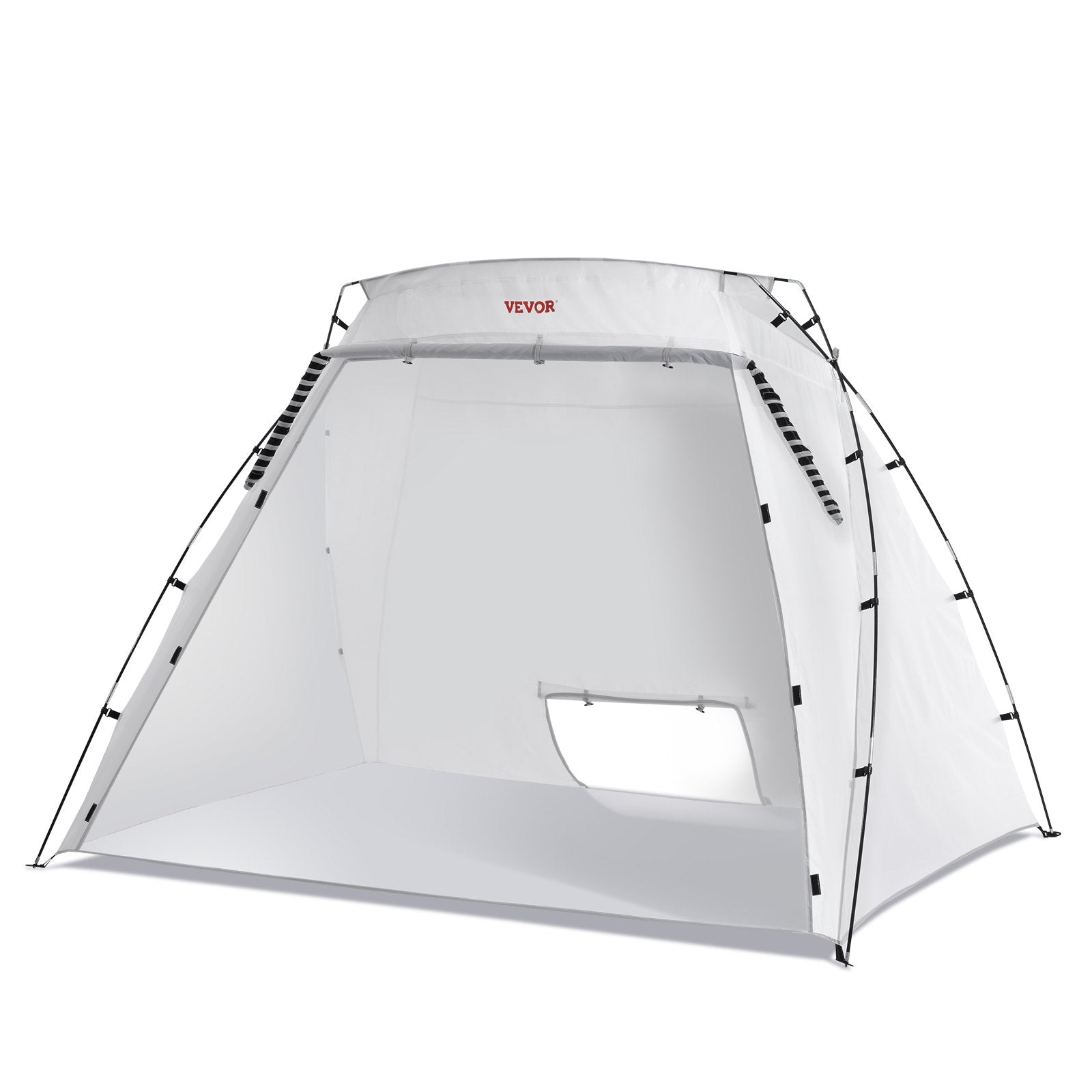 VEVOR Spray Paint Shelter, 7.5x5.2x5.2ft Portable Spray Paint Tent with Built-In Floor & Mesh Screen, Foldable Pop Up Paint Booth for Furniture Large DIY Hobby Tool Painting Station 