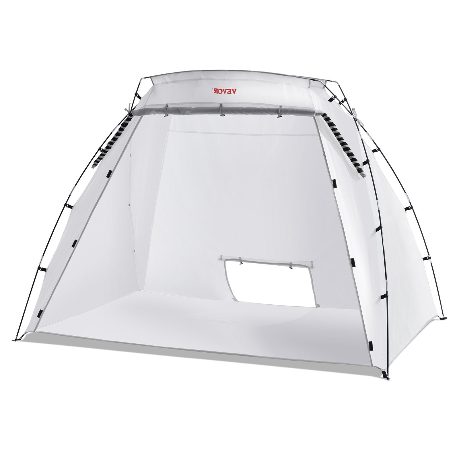 VEVOR Spray Paint Shelter, 7.5x5.2x5.2ft Portable Spray Paint Tent with Built-In Floor & Mesh Screen, Foldable Pop Up Paint Booth for Furniture Large DIY Hobby Tool Painting Station 