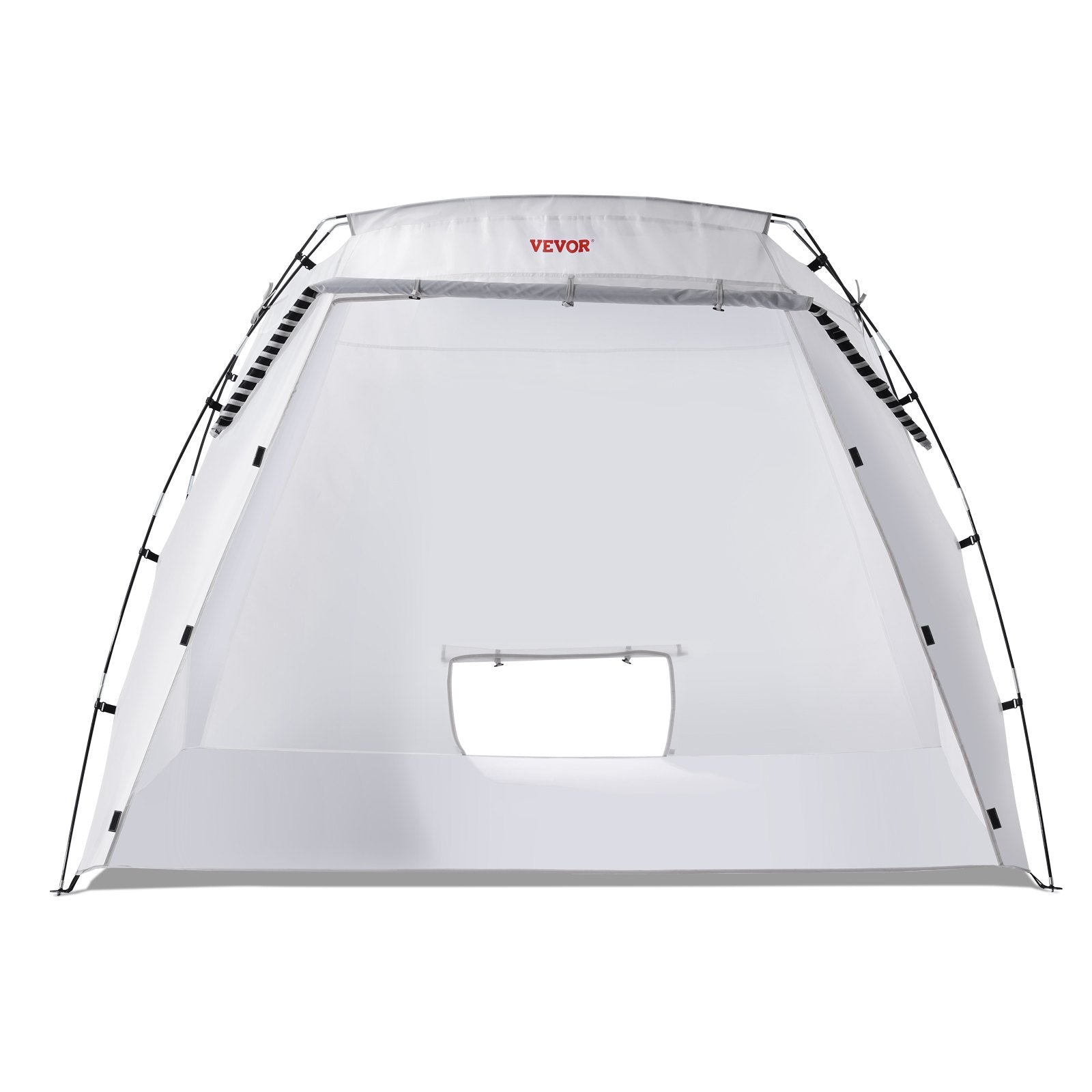 VEVOR Spray Paint Shelter, 7.5x5.2x5.2ft Portable Spray Paint Tent with Built-In Floor & Mesh Screen, Foldable Pop Up Paint Booth for Furniture Large DIY Hobby Tool Painting Station 