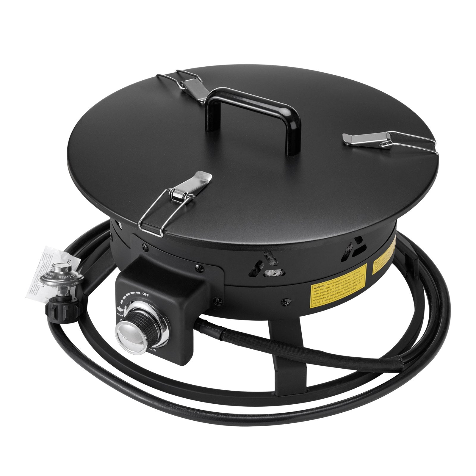 VEVOR Propane Fire Pit 19” Outdoor Portable Gas Fire Pit for Heating 58000 BTU 