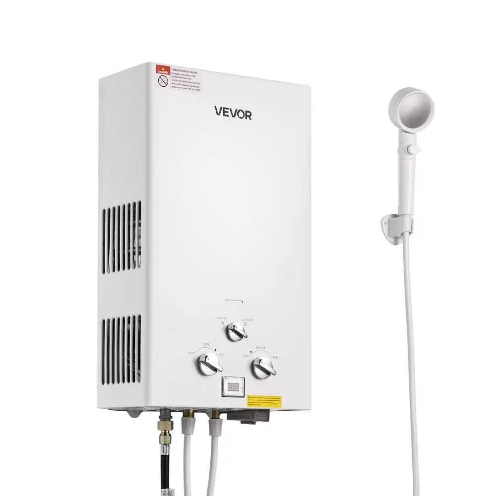 VEVOR Portable Propane Water Heater 10L Tankless with Accessory Regulator