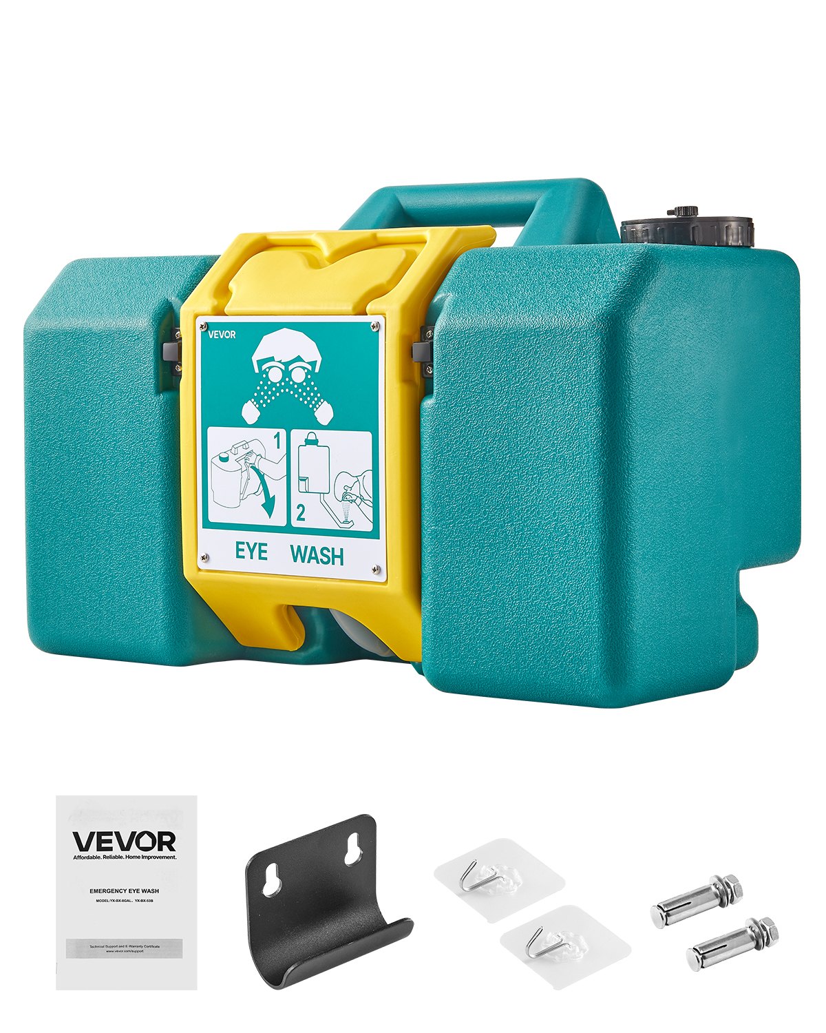 VEVOR Portable Eye Wash Station 8-Gallon OSHA-Approved Emergency Eyewash Station 