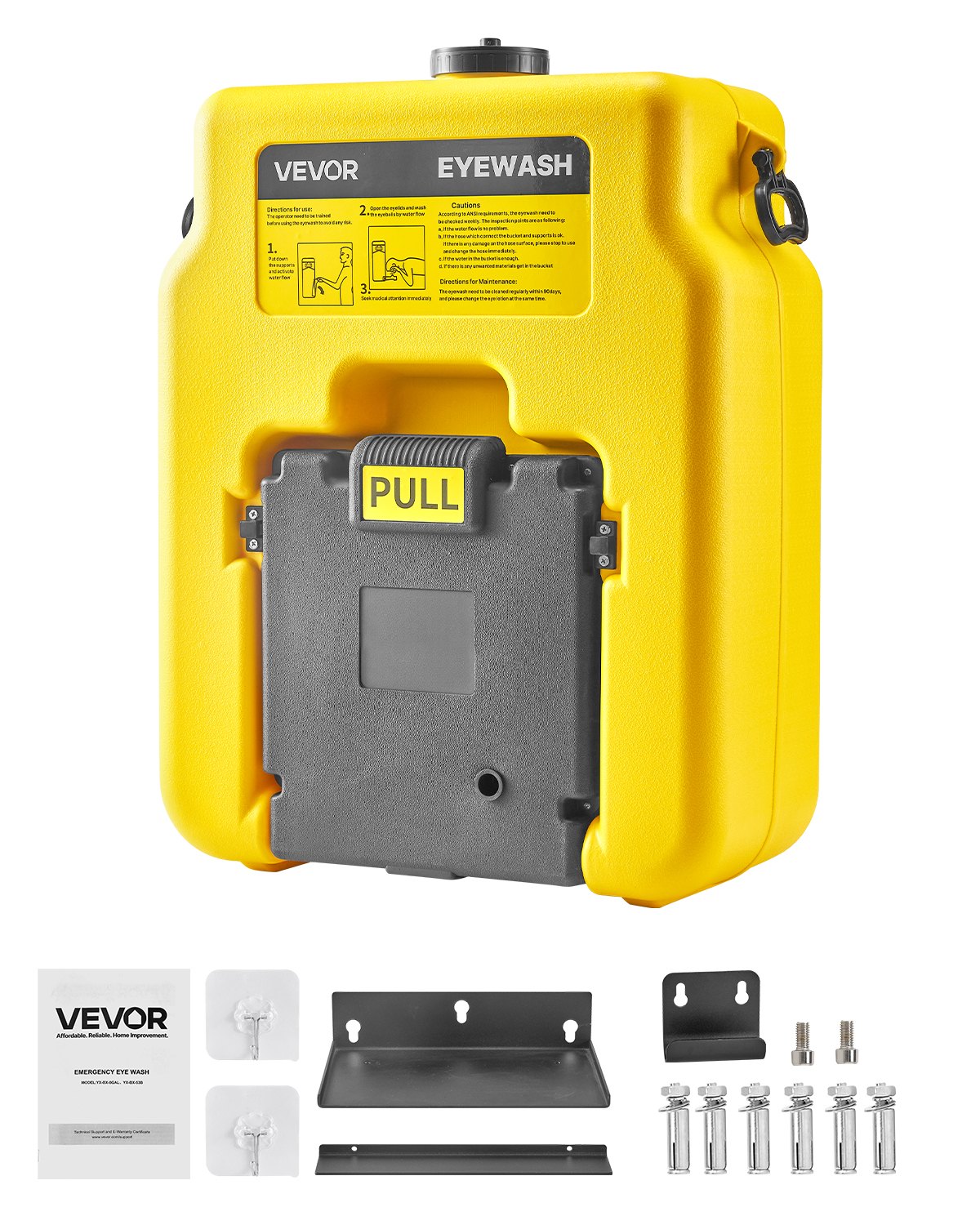 VEVOR Portable Eye Wash Station 14-Gal OSHA-Approved Emergency Eyewash Station 