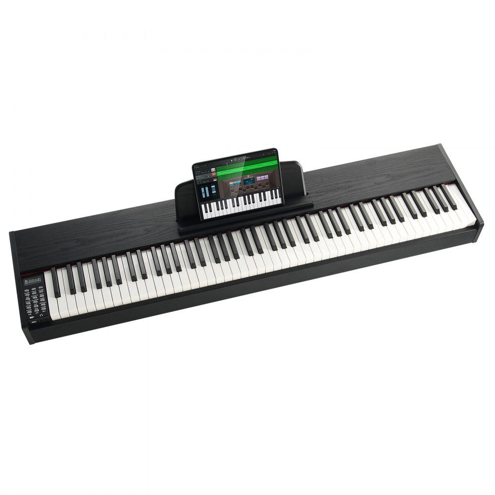 VEVOR 88 Key Fully Weighted Digital Piano Dual Keyboard Speakers Sustain Pedal 