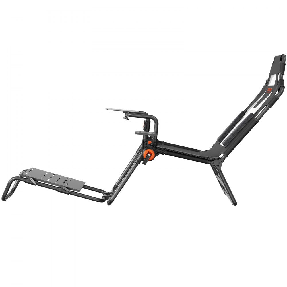 VEVOR Racing Wheel Stand Foldable Fit For Logitech,Thrustmaster,Fanatec,Hori,Mad Catz, Carbon Steel Driving Simulator Cockpit Adjustable Pedal & Seat ,Fit Most Wheels and Pedals, Max. Load 330lbs 