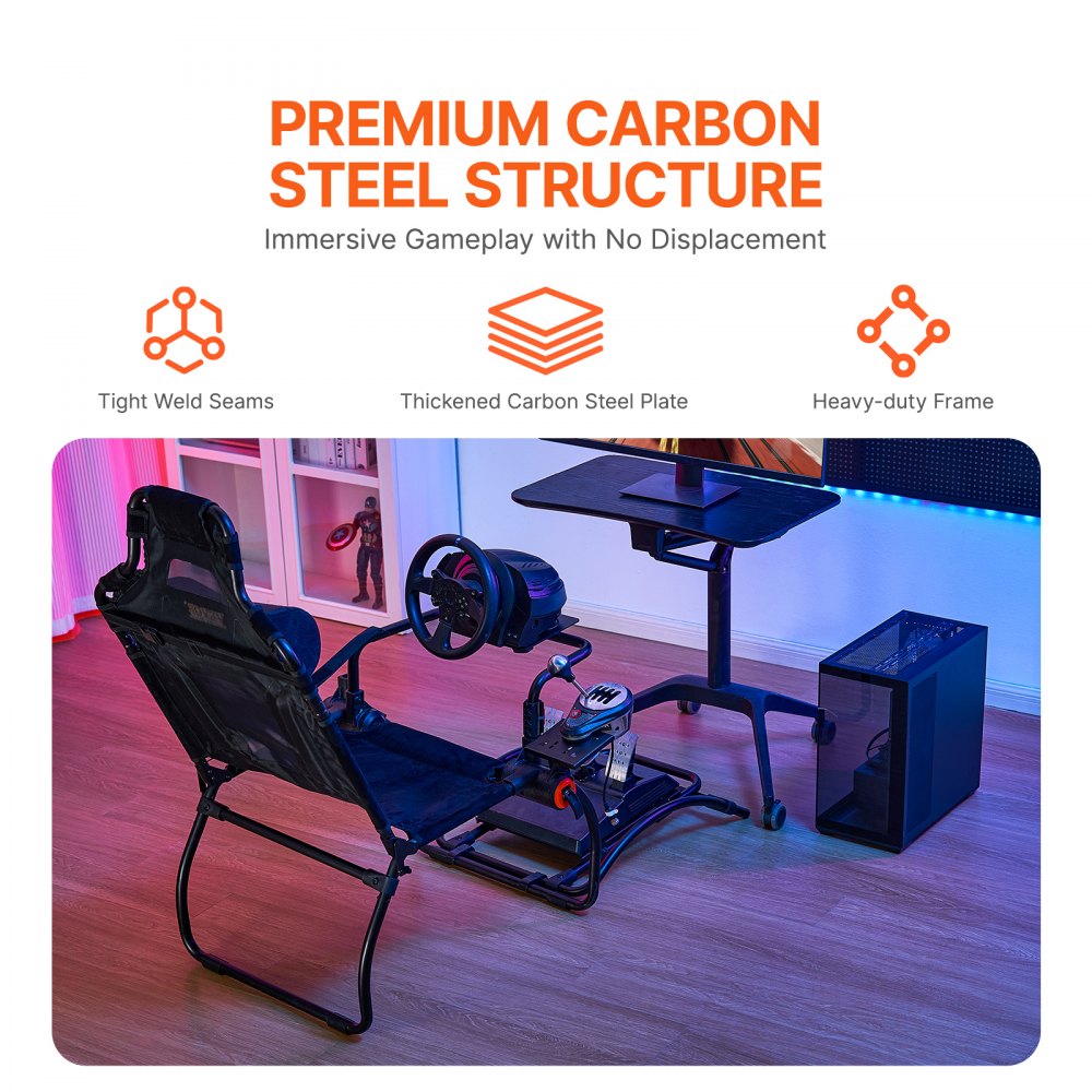 VEVOR Racing Wheel Stand Foldable for Logitech G923/G920/G29 Compact 