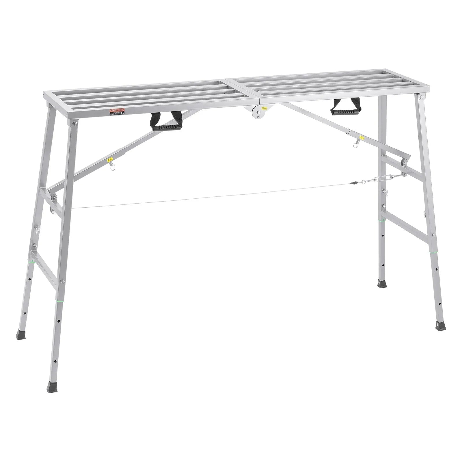 VEVOR Work Platform Adjustable Height Portable Scaffolding Platform 800 lb Load