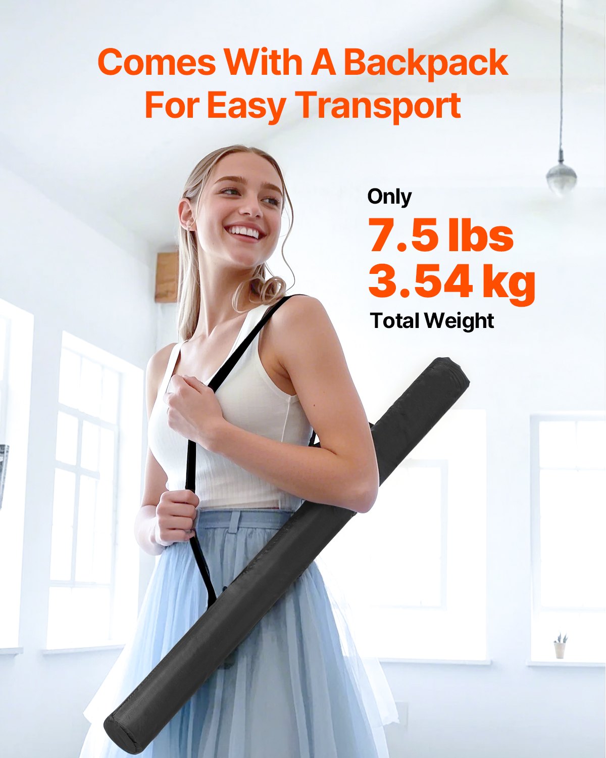 Gym Flooring Set 6.6' x 3' PVC Yoga Fitness Equipment Mat for Pilates 