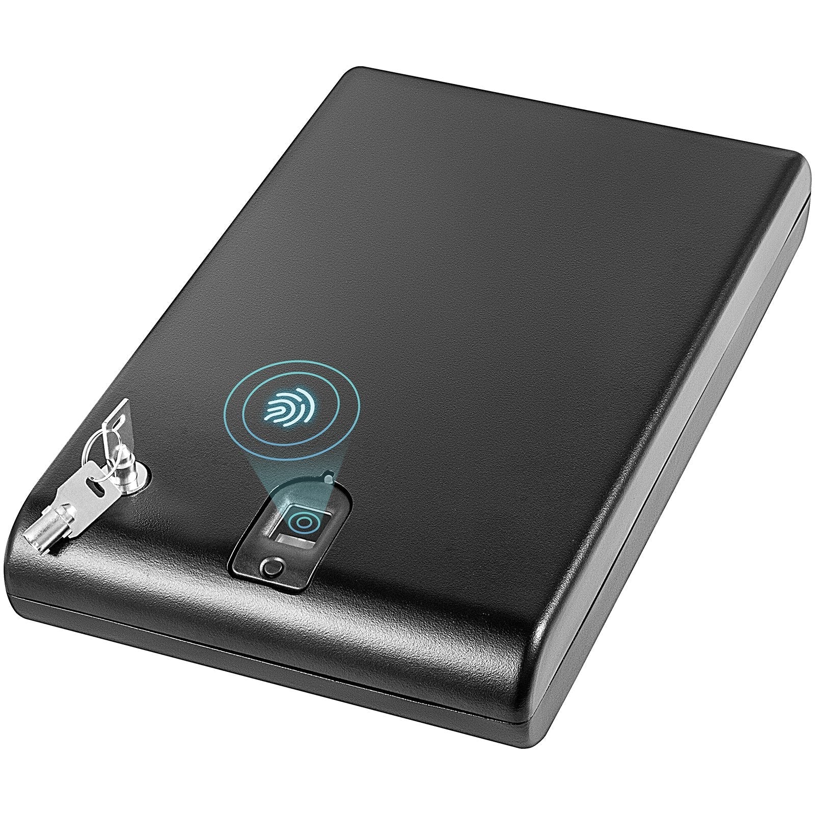 VEVOR Gun Safe for Pistols Small Handgun Lock Box with Combination Lock Portable Safe Box Handgun Security Quick Access for Car, Home, Travel, Office 