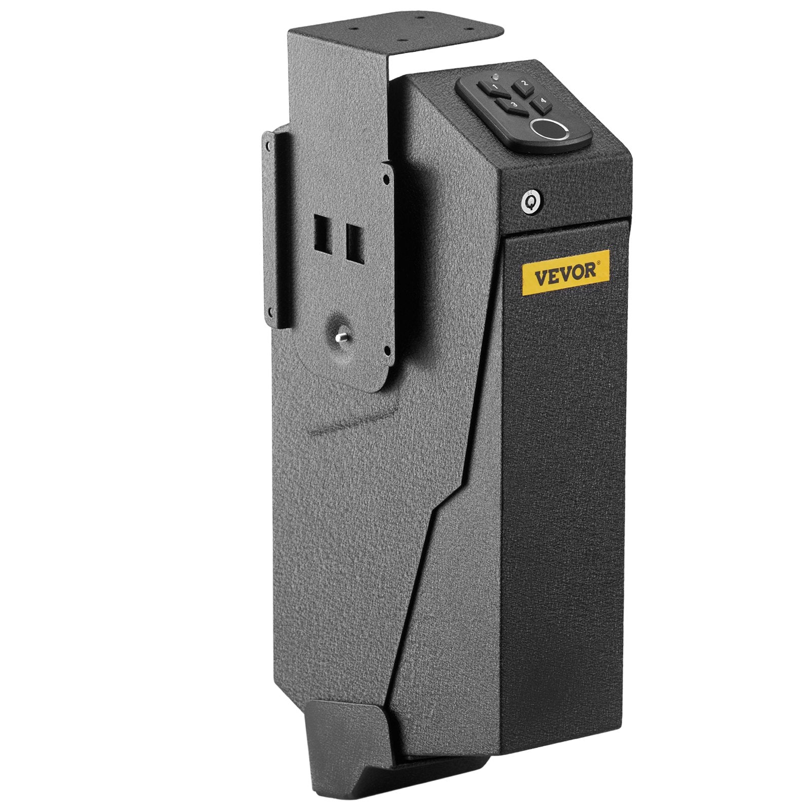 VEVOR Handgun Safe Box Fingerprint Pistol Gun Safes Gun Storage Case Handgun Holder Quick Access Security Lock Key Vault?OS580SE? 