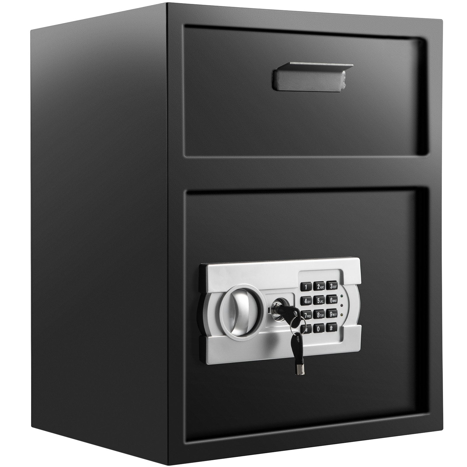 Vevor Digital Depository Safe Drop Safe Carbon Steel 2 Keys Safe With Drop Slot 