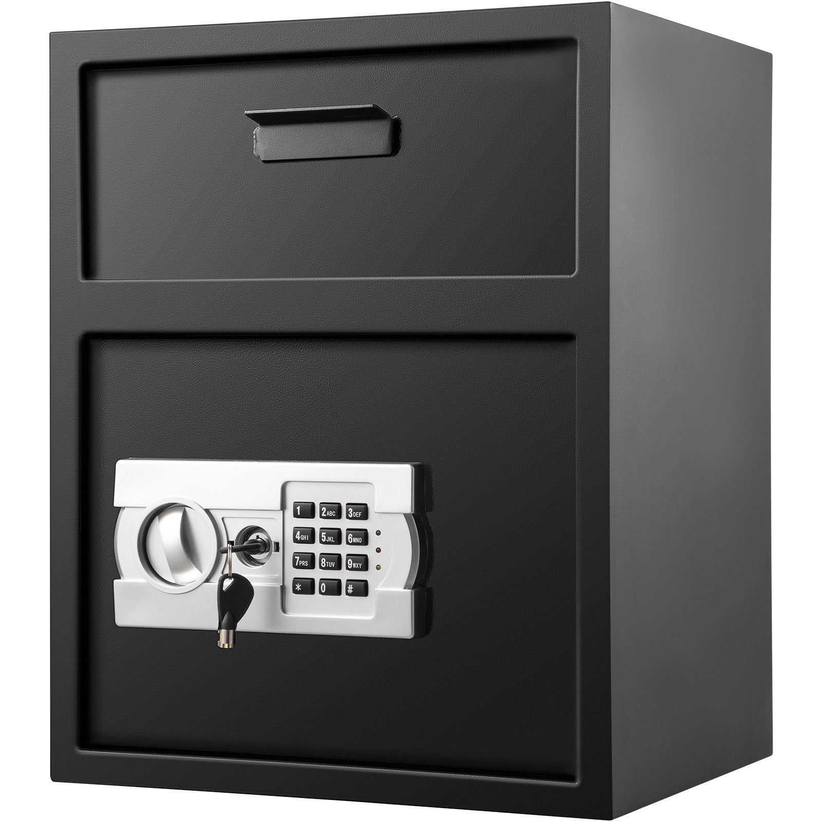 Vevor Digital Depository Safe Drop Safe Carbon Steel 2 Keys Safe With Drop Slot 