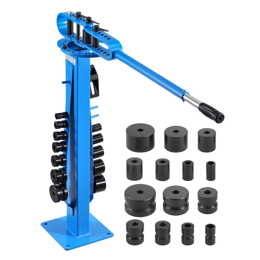 VEVOR Manual Pipe Bender, Pipe Tube Bender with 14 Bending Dies, 200°