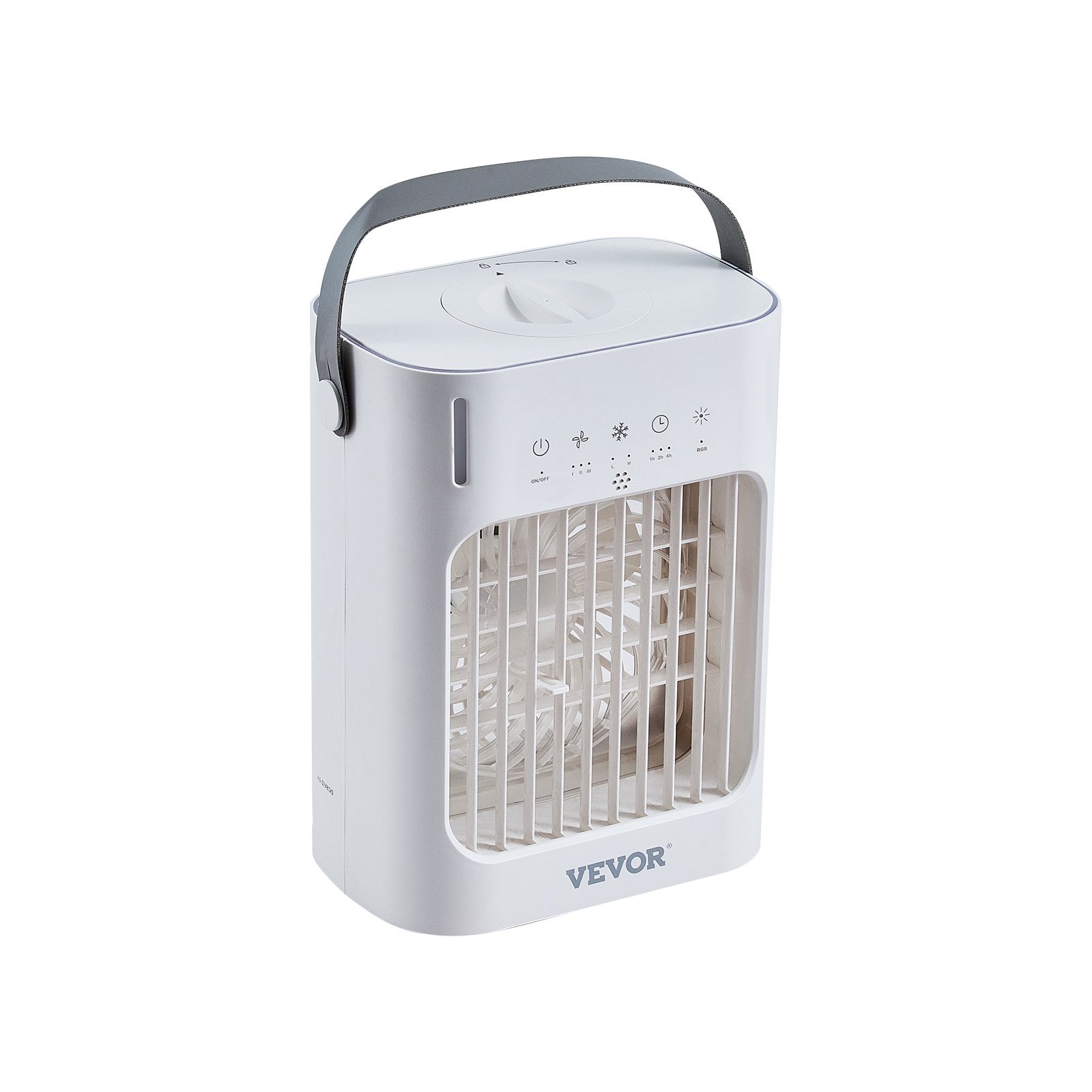 VEVOR Portable Air Conditioner 4-in-1 Evaporative Air Cooler 700ml Water Tank 