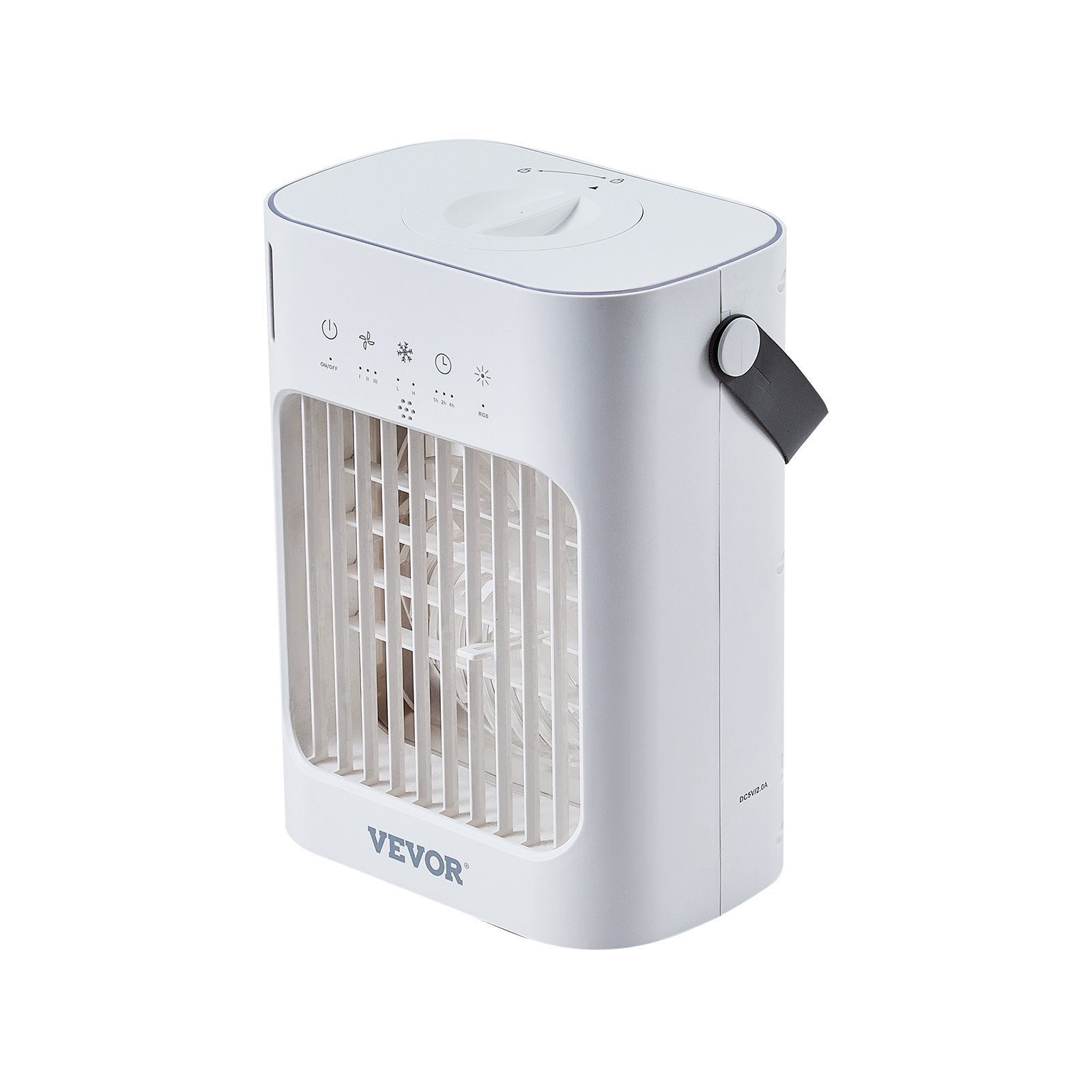 VEVOR Portable Air Conditioner 4-in-1 Evaporative Air Cooler 700ml Water Tank 