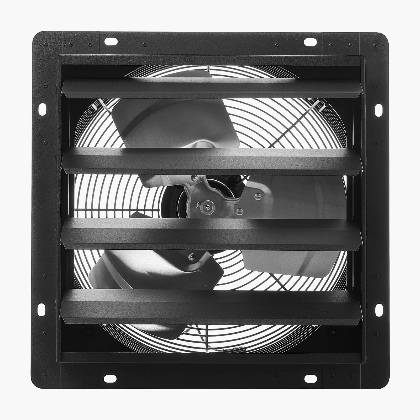 VEVOR 14 inch Shutter Exhaust Fan, Wall Mounted Attic Vent Fan with Smart Programming Variable Speed Temperature Control, 2000 CFM,EC Motor,Timer, for Shed,Garage,Greenhouse Ventilation Cooling,Black 