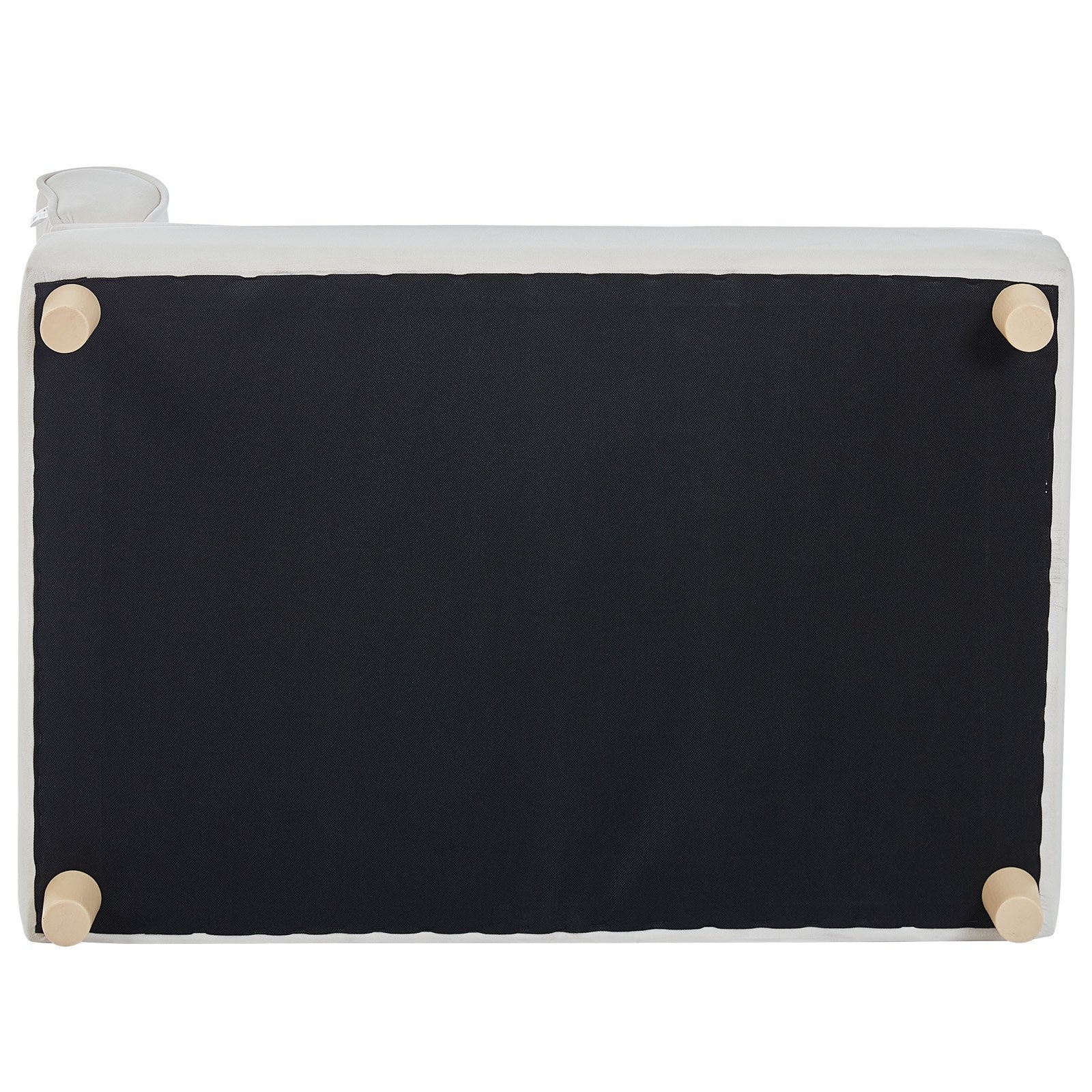 VEVOR Pet Sofa, Dog Couch for Large-Sized Dogs and Cats, Soft Velvety Dog Sofa Bed, 110 lbs Loading Cat Sofa, White 